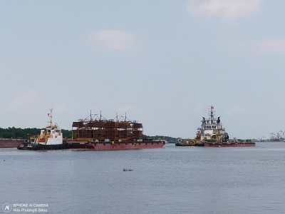 Handing Over 2 Barges and Offshore equipments